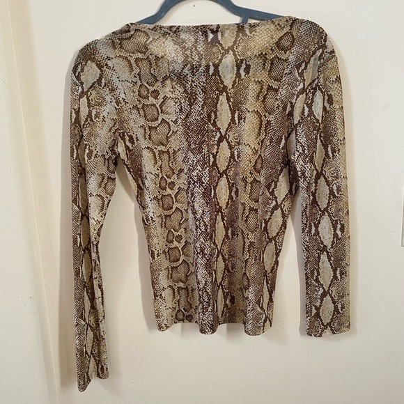 TEN SIXTY SHERMAN SNAKE SKIN SHEAR CROP TOP SIZE SMALL - Picture 3 of 3